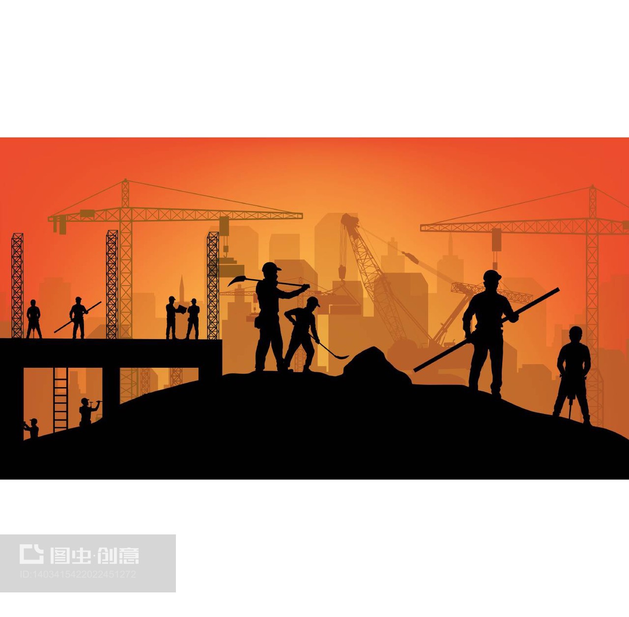 建设者剪影 城市脉络的无名英雄